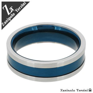 ブルーラインステンレスリング15〜23号【Zanipolo Terzini】指輪/メンズ/ステンレス/大きいサイズ/アレルギー/ブランド