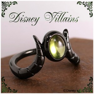 【Disney Villains ディズニーヴィランズ】眠れる森の美女【マレフィセント】ペリドット シルバーリング(7〜13号) 指輪 グッズ
