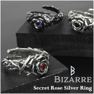 【BIZARREビザール】シークレットローズシルバーリング/シルバー925 シルバーリング メンズ シルバー 指輪 ブランド