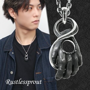 Rustlessprout Left ペンダント ネックレス シルバー925 シルバーアクセサリー 手 左手 手首 ハンド ホラー グロテスク 重厚感 ハード ゴ