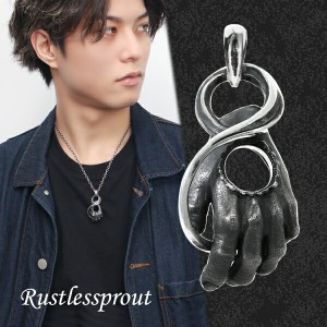 Rustlessprout Left ペンダントトップ (チェーンなし) シルバー925 ペンダント ネックレス シルバーアクセサリー 手 左手 手首 ハンド ホ