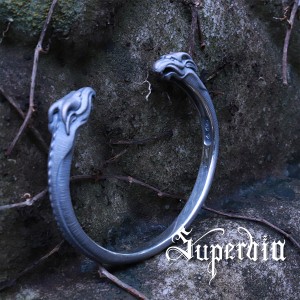 Superbia “ドラコ”バングル シルバーバングル シルバー925 メンズ スペルヴィア ブランド ロココ美術 バロック グロテスク ダーク 退廃