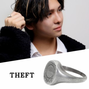 THEFT セフト エンブレム 印台 リング 指輪 11〜19号 メンズリング シルバー 印台リング シグネットリング スタンプ ビンテージ ヴィンテ