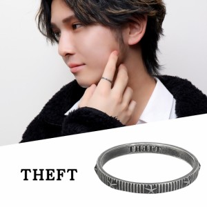 THEFT セフト 星 スター モチーフ リング 指輪 9〜19号 シルバー STAR RING シンプル 細身 ボーダー 縞模様 ビンテージ ヴィンテージ ア