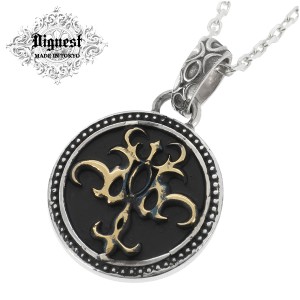 【Dignest ディグニスト】Arabesque Circle Necklace(チェーン付ペンダントトップ ペンダントヘッド) ネックレス サークル アラベスク 唐