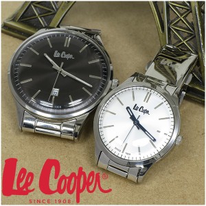 Lee Cooper 腕時計 ブランド ペア ウォッチ LC06292.350 LC06300.330 リークーパー 時計 シルバー モノトーン クォーツ 2本セット ブラン
