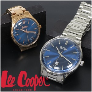 Lee Cooper 腕時計 ブランド ペア ウォッチ LC06292.390 LC06300.490 リークーパー 時計 シルバー ネイビー ローズゴールド クォーツ 2本