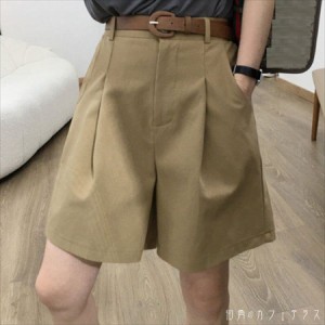 パンツ ボトムス ショートパンツ 4色 ハーフパンツ ミニ ドレープ ポケット ハイウエスト 薄手生地 かわいい 大人可愛い 大人女子 綺麗 