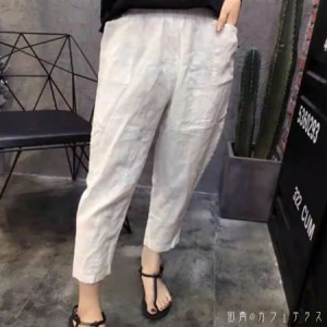 テーパードパンツ 3色 パンツ ボトムス ロング アンクル丈 ポケット くしゅくしゅ 薄手生地 かわいい 大人可愛い 大人女子 綺麗 シンプル