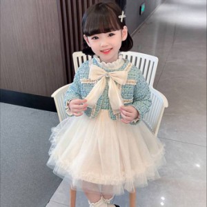 ジャケット ワンピース 2点セット スーツ 長袖 子ども キッズ 子供服 女の子 女児 裏ボア あったか フォーマル 可愛い おしゃれ プリンセ