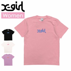 エックスガール X-girl Tシャツ メンズ レディース MILLS LOGO S/S MENS TEE 半袖Tシャツ ファッション トップス 春 夏 ストリート女子 