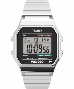 [タイメックス]TIMEX クラシックデジタル オリジナル シルバー メタルエクスパンションベルト T78587 正規輸入品