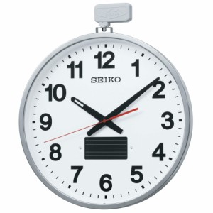 セイコークロック(Seiko Clock) 掛け時計 オフィスタイプ ソーラー 屋外用 電波 金属枠 大型 527×450×78 SF211S