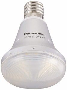 パナソニック LED電球 口金直径17mm 電球40W相当 昼光色相当(6.0W) 小型電球・レフタイプ 密閉形器具対応 LDR6DWE17
