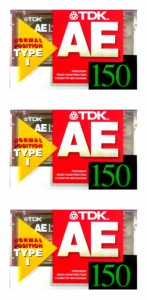 TDK オーディオカセットテープ 150分 3本 AE-150X3F