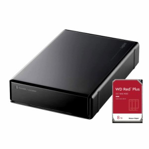 ロジテック 外付け HDD 信頼性の高い WD Red plus 採用 搭載 2TB  Win/Mac / PS4 / PS5 / テレビ録画  ハードディスク 静音 USB3.1 (Gen1