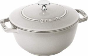 staub ストウブ 「 ワナベ カンパーニュ L 20cm 」 両手 鋳物 ホーロー 鍋 炊飯 3合 IH対応 日本正規販売品 Wa-NABE 40501-478