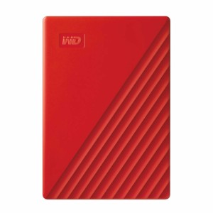 WD ポータブルHDD 5TB USB3.0 レッド My Passport 暗号化 パスワード保護 外付けハードディスク / メーカー3年保証 WDBPKJ0050BRD-WESN 