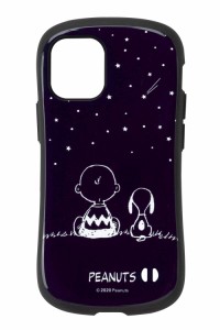 iFace First Class スヌーピー PEANUTS iPhone 12 mini ケース [チャーリー・ブラウン/ネイビー]