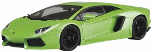 青島文化教材社 1/24 プリペイントモデルシリーズ 2011 ランボルギーニ アヴェンタドール グリーン 塗装済みプラモデル 01-C