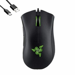 レイザーRazer DEATHADDER ESSENTIAL 有線ゲーミングマウス 6,400 DPI ５ボタン 高耐久 (Black) [並行輸入品]