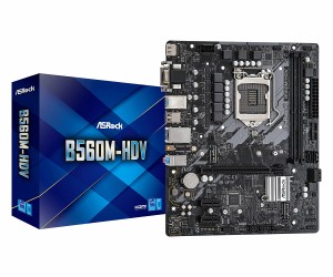 ASRock マザーボード B560 M-HDV Intel 10世代 ・ 11世代 CPU ( LGA1200 ) 対応 B560 Micro ATX マザーボード 国内正規代理店品