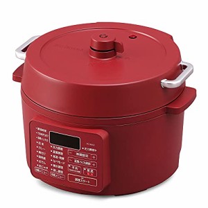 アイリスオーヤマ 電気圧力鍋 圧力鍋 3L 3~4人用 低温調理可能 卓上鍋 予約機能付き レシピブック付き カシスレッド PC-MA3-R