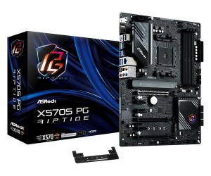 ASRock マザーボード X570S PG Riptide AMD Ryzen 5000 シリーズ CPU (Soket AM4) 対応 X570 ATX マザーボード 国内正規代理店品