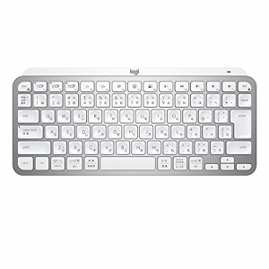 ロジクール MX KEYS mini KX700PG ミニマリスト ワイヤレス イルミネイテッド キーボード ペイルグレー 充電式 bluetooth Logi Bolt Unif