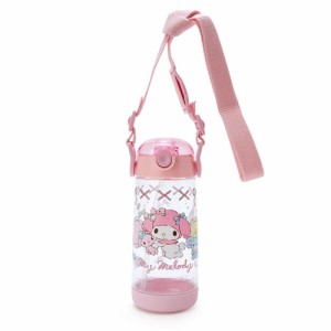 サンリオ(SANRIO) 子供用 水筒 ストローボトル 480ml 直飲み ワンタッチ 軽量 プラスチック ボトル マイメロディ my melody 冷水専用 シ