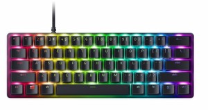 ラピッドトリガー 搭載 Razer(レイザー) Huntsman Mini Analog 小型 ゲーミングキーボード 60%レイアウト 英語 US配列 アナログオプティ