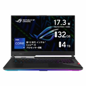 ASUS ゲーミングノートPC ROG Strix SCAR 17 SE G733CX 17.3インチ GeForce RTX 3080 Ti Core i9-12950HX メモリ32GB SSD2TBx2(RAID0) リ