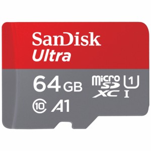 SanDisk (サンディスク) 64GB Ultra microSDXC UHS-I メモリーカード アダプター付き - 最大140MB/秒 C10 U1 フルHD A1 MicroSD カード -