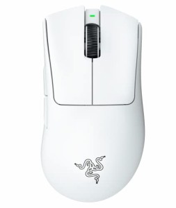 Razer レイザー DeathAdder V3 Pro White ゲーミングマウス ワイヤレス 無線 64gの超軽量 進化したエルゴノミック形状 最高クラスの精度