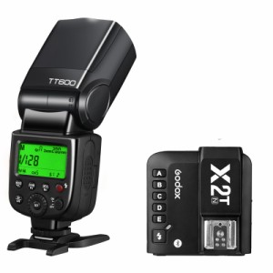 GODOX正規代理GODOX TT600+X2T-N カメラフラッシュストロボ 送信機 スピードライトフラッシュ クリップオンストロボ 2.4G 無線 伝送 トリ