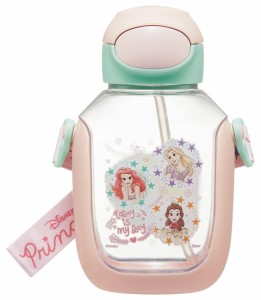 スケーター(Skater) 水筒 ストロー付き 530ml ディズニー プリンセス 23 ストロー水筒 ワンプッシュ 子供用 女の子 PDSH6DX-A