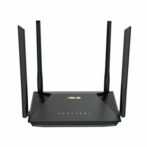 ASUS WiFi 無線 ルーター WiFi6 1201+574Mbps v6プラス/ OCNバーチャルコネクトに対応デュアルバンド RT-AX1800U (A) メッシュセキュリテ