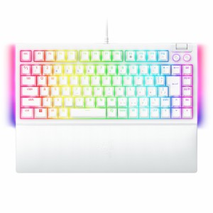 Razer レイザー BlackWidow V4 75% JP White Edition ホットスワップ対応でキースイッチを交換し望み通りのキー感触にカスタマイズ可能な