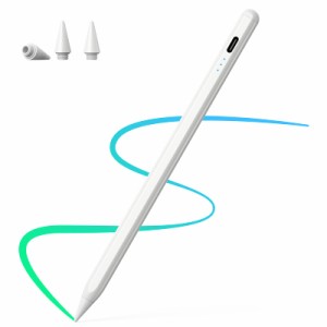 AiSFUL タッチペン 極細 超高感度 apple pencil スタイラスペン ペンシル 誤作動防止/自動オフ/磁気吸着機能対応 イラスト ゲーム 2018年
