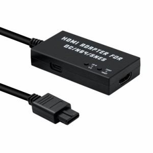 Mcbazel SFC/N64/ゲームキューブ専用 HDTVからHDMI変換アダプターケーブル アスペクト比切り替えスイッチ内蔵 4:3から16:9変換可能 HDMI