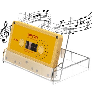 opt！ Cassette Speaker オプト90 カセット スピーカー カセットテープ型 ポータブルスピーカー Bluetooth 5.3 microSDカード対応 TELEC