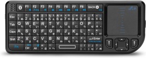 Rii ワイヤレスキーボード bluetooth キーボード 日本語配列 2.4ＧHz　USBレシーバー付属　超小型　タッチパッド搭載 ミニキーボード 無