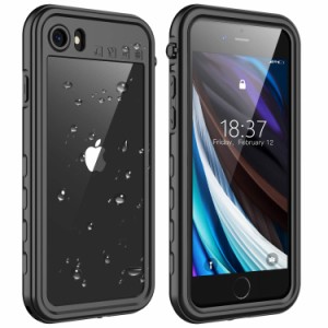 iPhone SE 2022 ケース [第3/2世代] iPhone8 iPhone7 防水 耐衝撃ケース 防塵 ワイヤレス充電 指紋認証対応 米軍MIL規格 軽量 薄型 クリ