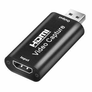 最新型 HDMI キャプチャーボード ゲームキャプチャー 60FPS 1080P 小型 軽量 ゲーム実況生配信、ライブ会議、ライブビデオ配信、クラス生