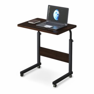 HANYEEサイドテーブル キャスター付き 高さ調節 コの字 昇降式テーブル パソコンデスク オフィスデスク 勉強机 介護用テーブル ベッドサ