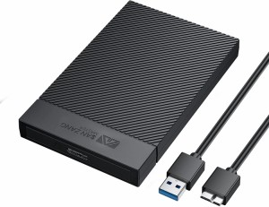 SAN ZANG MASTER 2.5インチ HDD ケース USB 3.0接続 UASP対応 5Gbps高速転送 HDD外付けケース 2.5インチ SSDケース 4TB容量対応 ハードデ