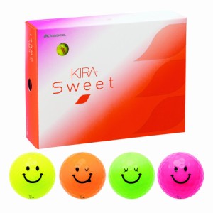 キャスコ(Kasco) ゴルフボール KIRA SWEET キャラ1ダース(12個入り) 4色入り