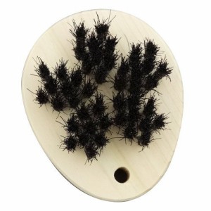 アートブラシ社製 スカルプブラシ 黒馬毛の頭皮ブラシ さくら