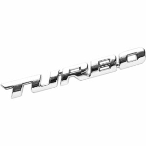 CarOver  3D メタル  汎用 TURBO ステッカー ターボ 車 車用 立体 かっこいい 文字 英語 ロゴ バイク おしゃれ シール デカール スポーツ