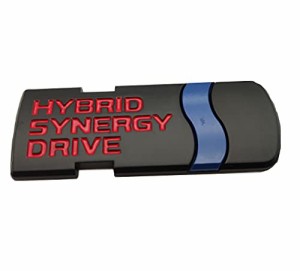 TOYOTA トヨタ HYBRID SYNERGY DRIVE ハイブリッド プレート エンブレム/3D/ステッカー １枚 (ブラック)